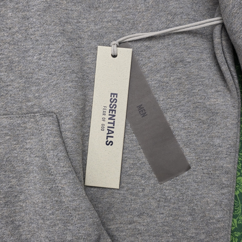 Essentials Dark Oatmeal Hoodie Unisex - Picture 12 of 16